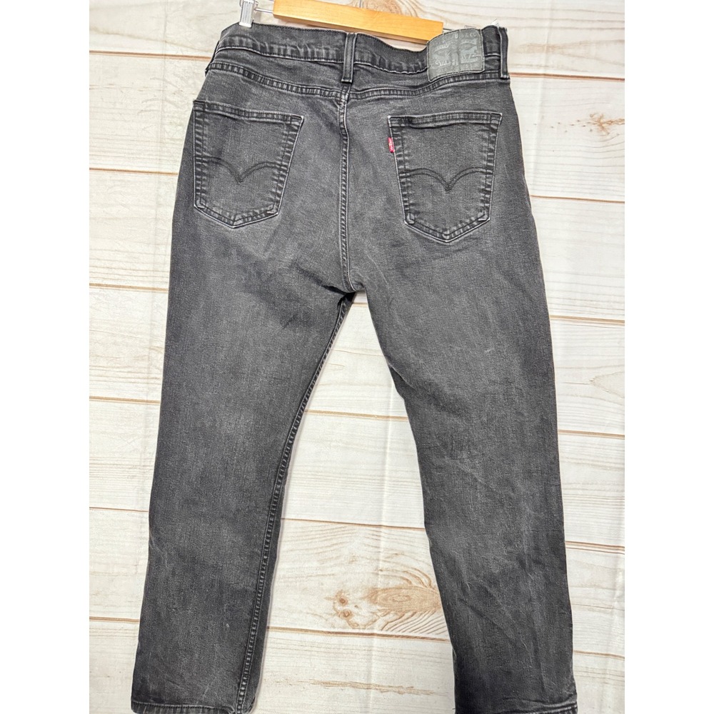 Levi's 511 Slim Fit Jeans Men 35x30 Gray Excellent WaterLess Denim - Picture 2 of 7